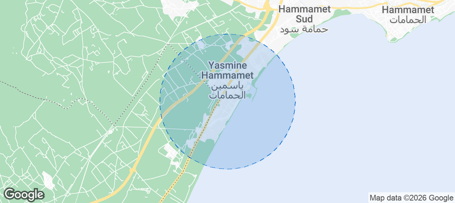 Yasmine El Hammamet Airbnb map